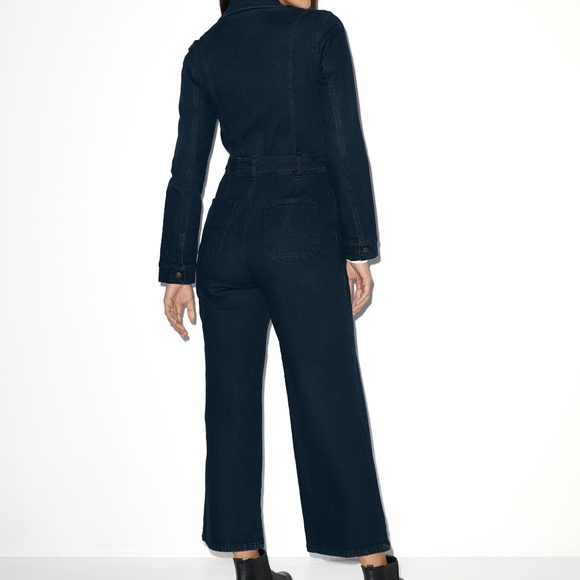 American Apparel Stretch Denim Longsleeve Coverall - Picture 5 of 6